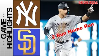 New York Yankees Vs San Diego Padres GAME HIGHLIGHTS 25, 2024  | MLB Highlights | 2024 MLB Season