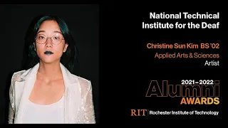 Distinguished Alumni Award: Christine Sun Kim award presentation