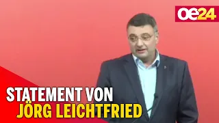 SPÖ zu aktuellen Themen: Statement von Jörg Leichtfried