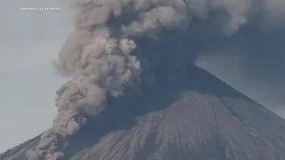 Klyuchevskaya Sopka volcano erupts in Kamchatka, Russia