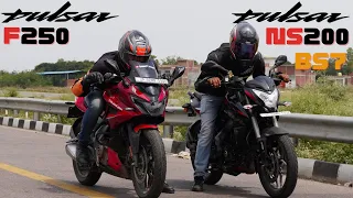 New 2023 Bajaj Pulsar NS200 BS7 vs Bajaj Pulsar F250 Drag Race