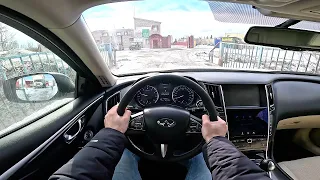 2014 Infiniti Q50 V37 2.0L 211 M274 POV TEST DRIVE