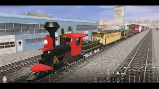 TRAINZ RAILROAD SIMULATOR - TANGY CASEY JR - BUSY DAY RIDE! - THE STATION!