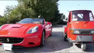 Piaggio Ape50 vs Ferrari California