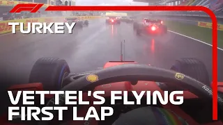 Sebastian Vettel Gains Eight Positions on Lap 1 | 2020 Turkish Grand Prix