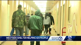 Westside homeless shelter reaching capacity as winter storm continues