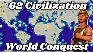 I Conquered All 62 Civilizations In Civilization 6 | TSL Map