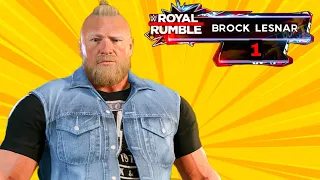 Can Brock Lesnar WIN Royal Rumble From Entry No.1 WWE 2K22