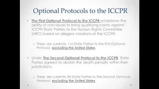 Intro to the International Covenant on Civil & Political Rights ICCPR An Opportunity for Engagement