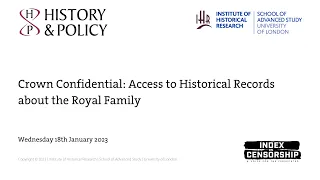 Crown Confidential: Access to Historical Records about the Royal Family