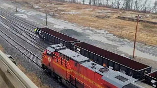 Almost Live! NS 8114 Returns w/ HUGE Coal Empties Train 777 on PRR Ft Wayne Line in PA