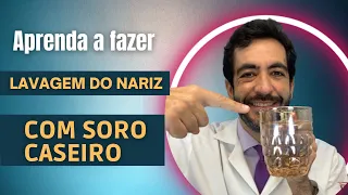 Lavagem nasal com receita de soro caseiro