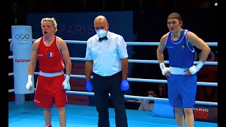 Maiva Hamadouche (FRA) vs Kelly Harrington (IRL) - 🥊1/4 Box Euro Qualifiers Paris 2021.06