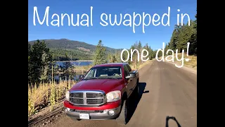The cheep and east way to manual swap your 5.9 cummins