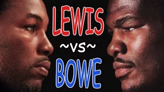 The tale of Lennox Lewis and Riddick Bowe