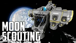 Space Engineers - S1E26 'Rotor Tricks & Moon Scouting'