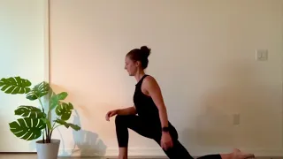 Runner’s Lunge Stretch with Quad Stretch