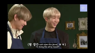 BTS funny moments - TaeJoon (VMON) cooking feat. Jin - Part 3