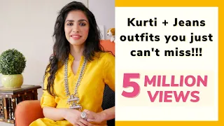 Look Stylish and Cool in Kurtis | 9 Kurti with Jeans Outfits