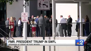 Former President Donald Trump expected in Downtown Fort Myers tonight