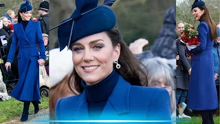 Princess Catherine stuns in royal blue at Royal Family Christmas Day service at Sandringham