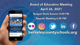 Board of Education Meeting April 26, 2021