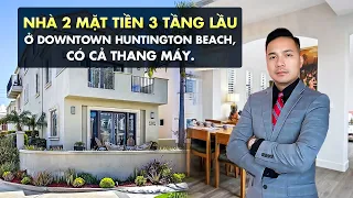 Việt Hình - Nhà 2 Mặt Tiền 3 Tầng Lầu Ở Downtown Huntington Beach Có Cả Thang Máy