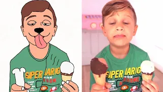 Roma & Diana Playing With Ice-Cream || Funny Meme Drawing 🤣🤣 !!