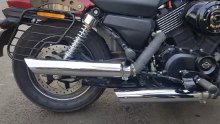 Harley Davidson Street 750 with Vance and Hines Two by Two exhaust