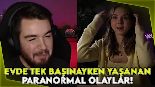 H1vezZz Evde Tek Başınayken Yaşanan Paranormal Olayları İzliyor (@TepkiKolik)