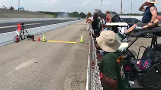 Lizzy Musi crash at Darlington Dragway NPK.