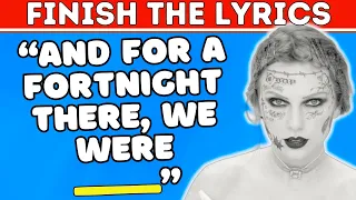 Finish the Lyrics Most Popular 2024 Songs | Music Quiz