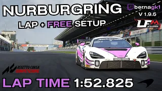 MCLAREN 720S GT3 EVO | NURBURGRING 1:52.825 | HOTLAP + FREE SETUP | ACC