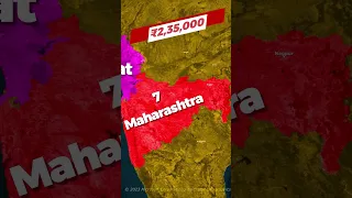 Top Indian States With Maximum Per capita Income #shorts #youtubeshorts