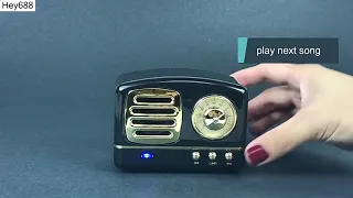 mini speaker hm11 unboxing demo bluetooth retro - retro bluetooth speaker unboxing