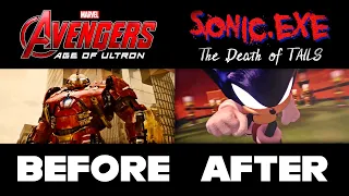 THE DEATH OF TAILS | SONIC.EXE Movie TRAILER Side-By-Side w/ Avengers: Age of Ultron Trailer