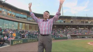 Larry Sprinkle honored by the Charlotte Knights after car accident