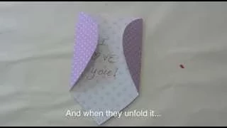 How to Make a heart envelope for Valentine's Day