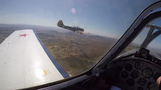 Yak-52 Red Eagles practice 5