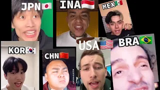 Finish him in different countries accents | tiktok trends