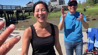 Metal detecting for a lost platinum wedding band in the Fraser River...Found!