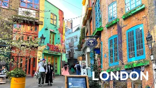 [4K]🇬🇧 London Walk: Seven Dials, Covent Garden, Neal's Yard, Eurostar to Paris 💕 2022