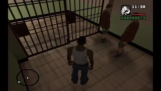 What happens in jail after cj get arrested(Secret cutscene)