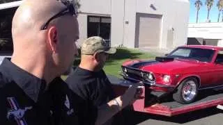 Receiving Rob's 1969 Mach 1 - Day 1 - Part 1 Ford Mustang Restoration Show MustangMedic