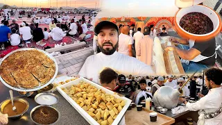 GRAND Roadside IFTAR in Madina 💚 Looks like a HUGE Festival ✨