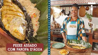 CHEF LILI ALMEIDA PREPARA PEIXE ASSADO NA FOLHA DE BANANEIRA | Cozinha de Lili