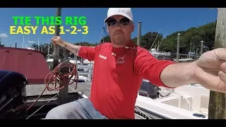 HOW TO RIG A LIVE BAIT FOR STRIPED BASS - EASY RIG FOR BEGINNERS !!