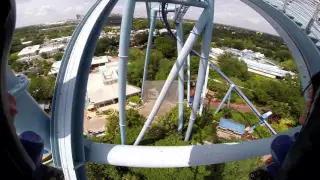 Manta Roller Coaster POV, Seaworld Orlando, GoPro HD 1080p 60fps