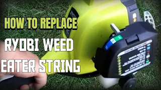 How to Replace Ryobi Weed Eater String | Full Crank 2 Cycle Model | Rapid Reload Technique