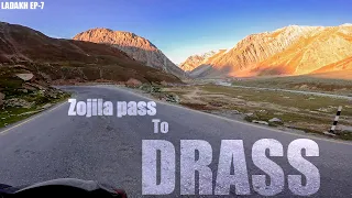 Zojila Pass To Drass: Kashmir Leh Highway - Drass in winter